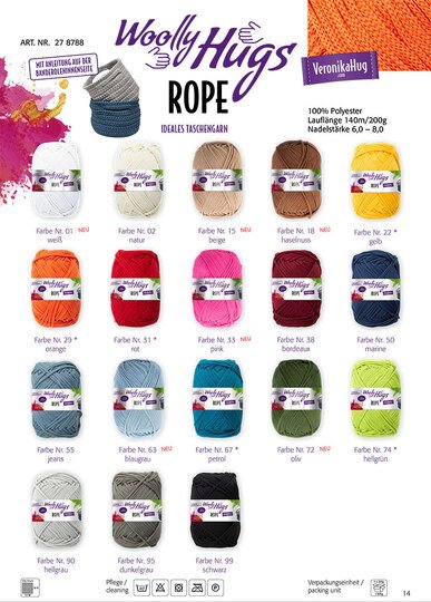 SHOPPER DEBORAH, MIT GRANNY-MITTE GEHÄKELT