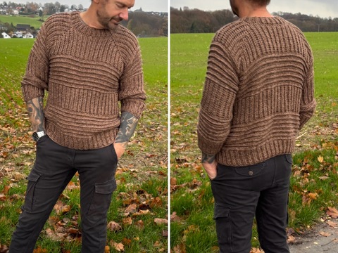 Häkelanleitung Pulli "MensOnly"