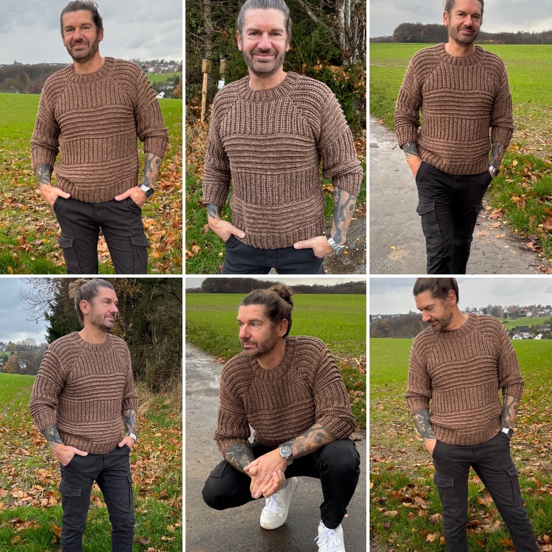 Häkelanleitung Pulli "MensOnly"