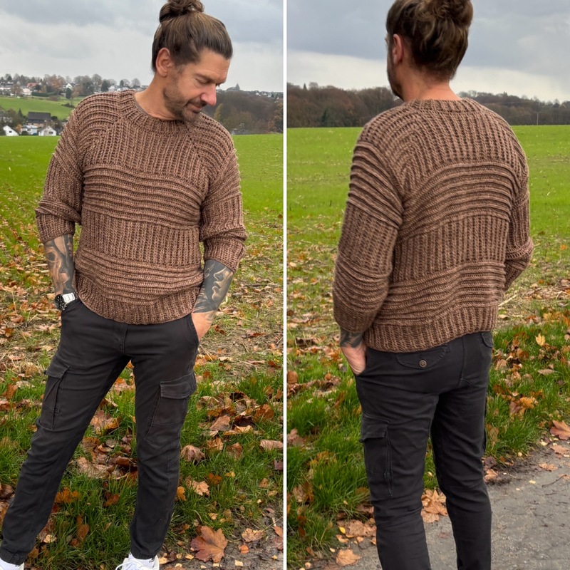 Häkelanleitung Pulli "MensOnly"