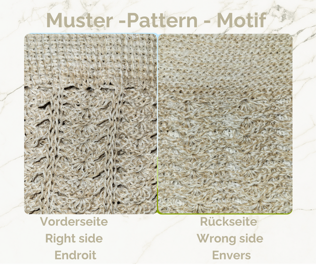 Elegant Cape “Glanzzeit” – Tunisian Crochet | Advanced