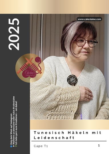 Elegant Cape “Glanzzeit” – Tunisian Crochet | Advanced