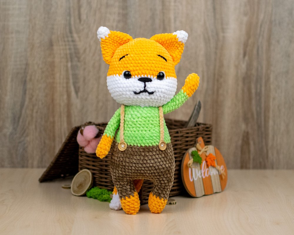 Flick der Fuchs – Häkelanleitung für ein Kuscheltier