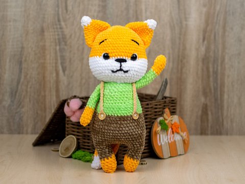 Flick the Fox Crochet Pattern – Cute Plush Fox PDF Tutorial