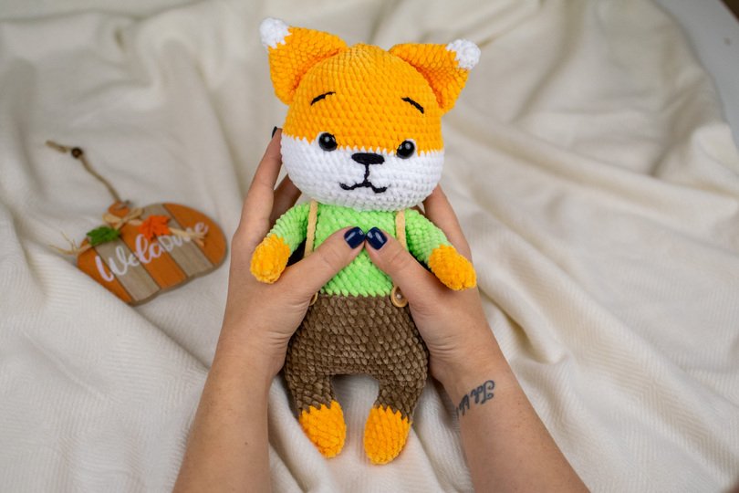 Flick the Fox Crochet Pattern – Cute Plush Fox PDF Tutorial