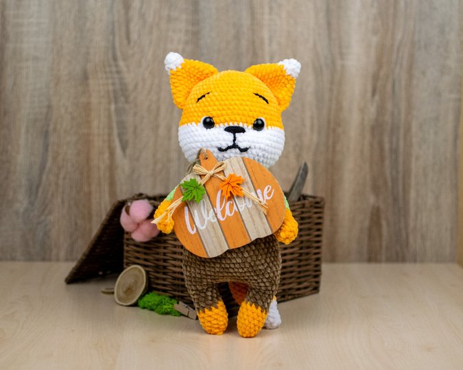 Flick the Fox Crochet Pattern – Cute Plush Fox PDF Tutorial