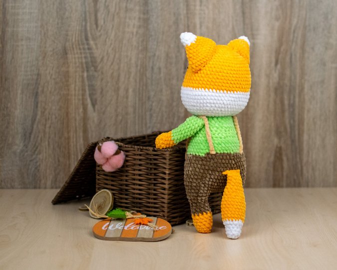 Flick the Fox Crochet Pattern – Cute Plush Fox PDF Tutorial