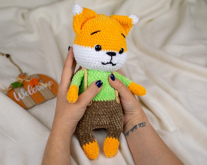 Flick the Fox Crochet Pattern – Cute Plush Fox PDF Tutorial