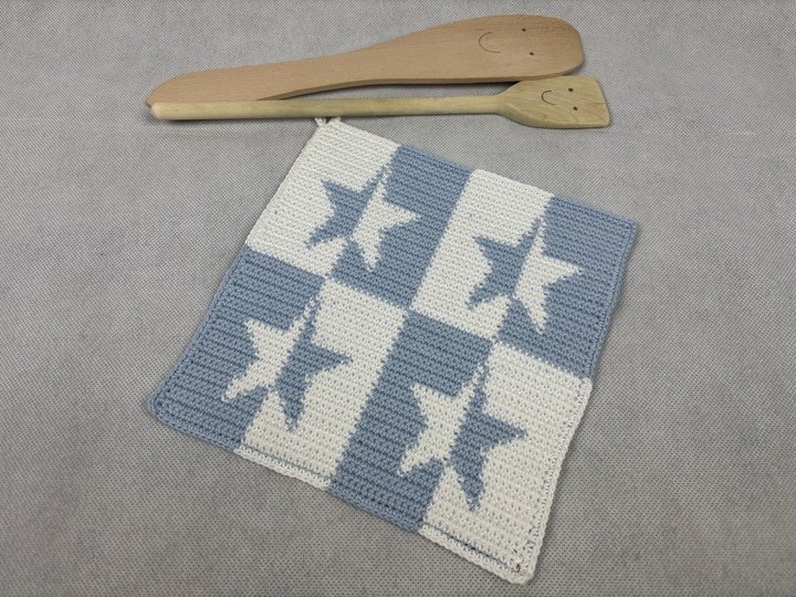 Pot Holder Set Star Chef– A Tapestry Crochet Pattern