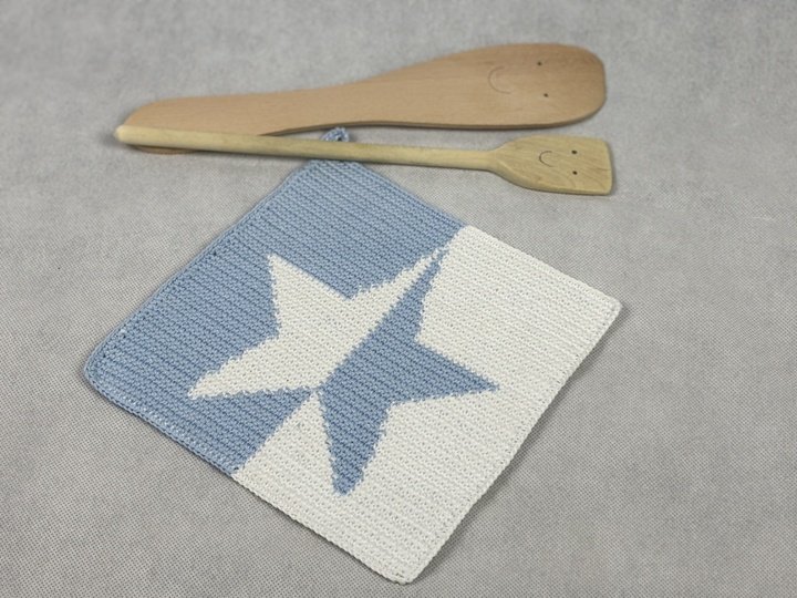 Pot Holder Set Star Chef– A Tapestry Crochet Pattern