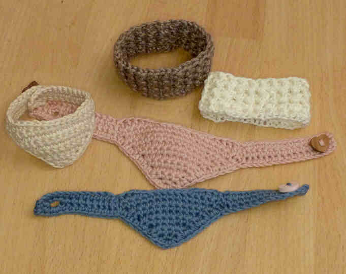 Häkelanleitung Tropfenfänger für Flaschen: "Loop-Schal" und "Halstuch"