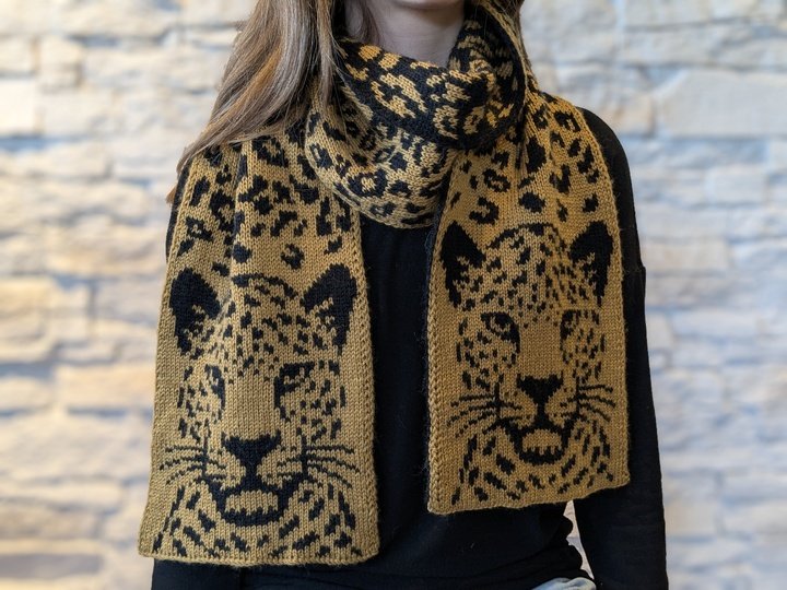 SET Leo Love - Schal / Mütze / Stirnband / Topflappen - DF Strickanleitung