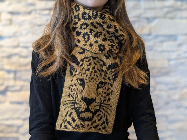 SET Leo Love - Schal / Mütze / Stirnband / Topflappen - DF Strickanleitung