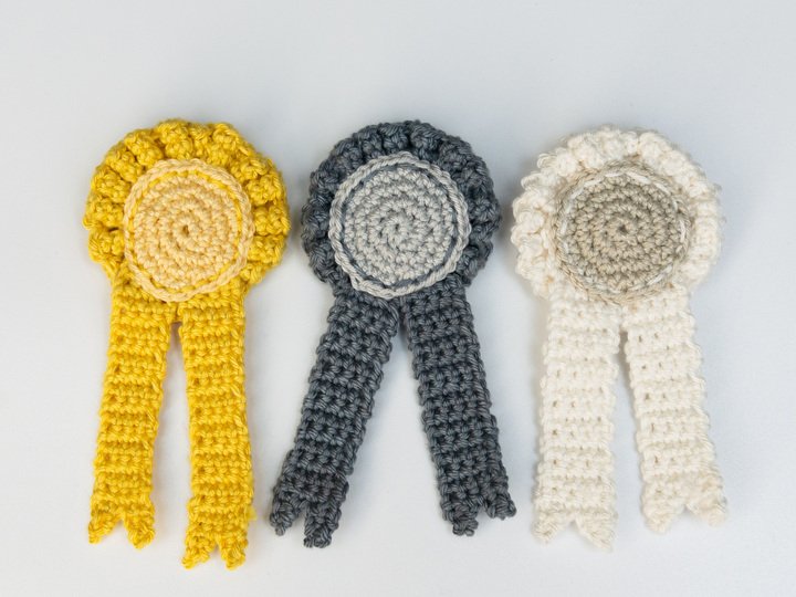 Häkelanleitung Tunierschleife Hobby Horse, DIY Anleitung Rosette Spielpferd