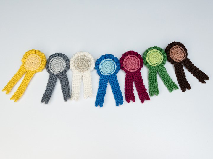 Häkelanleitung Tunierschleife Hobby Horse, DIY Anleitung Rosette Spielpferd