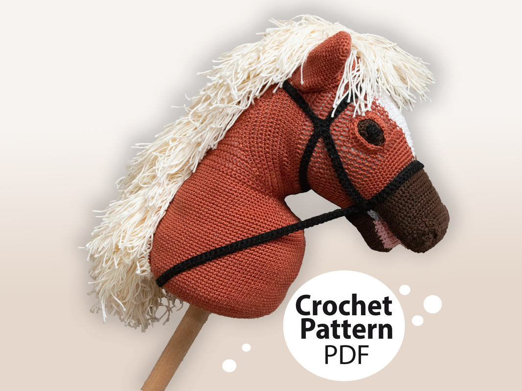 Hobby Horse Crochet Pattern, Hobby Horse with Blaze, DIY Crochet Pony