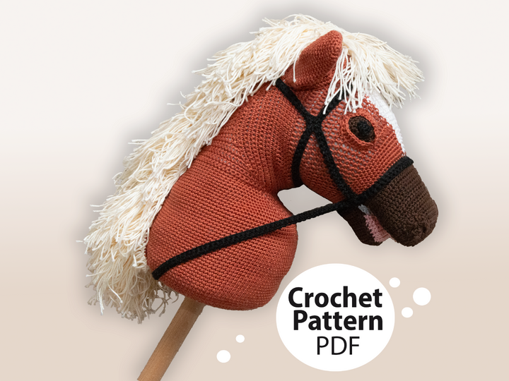 Hobby Horse Crochet Pattern, Hobby Horse with Blaze, DIY Crochet Pony