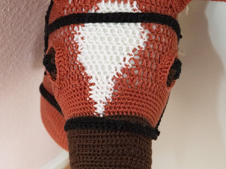 Hobby Horse Häkelanleitung, Anleitung Steckenpferd mit Blesse zum häkeln