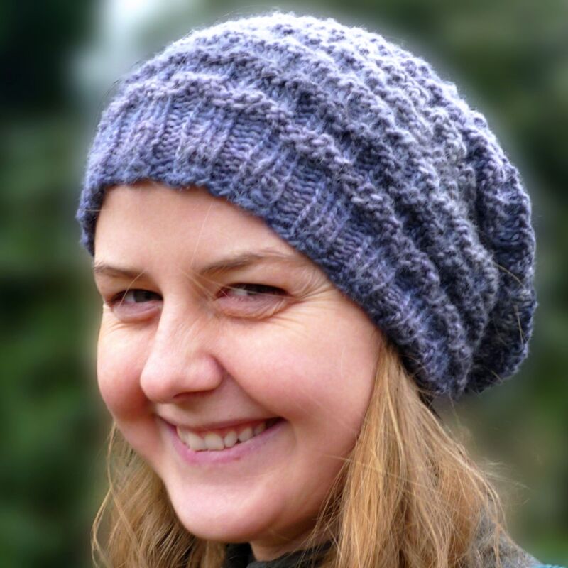 Basketweave Hat, beanie, reversible, knitting pattern - Image 8