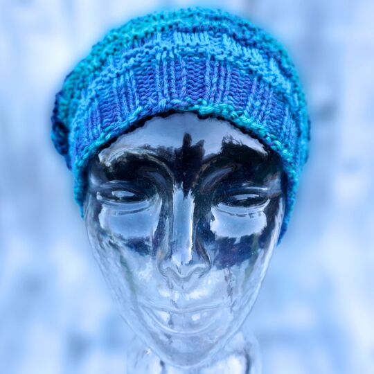 Basketweave Hat, beanie, reversible, knitting pattern