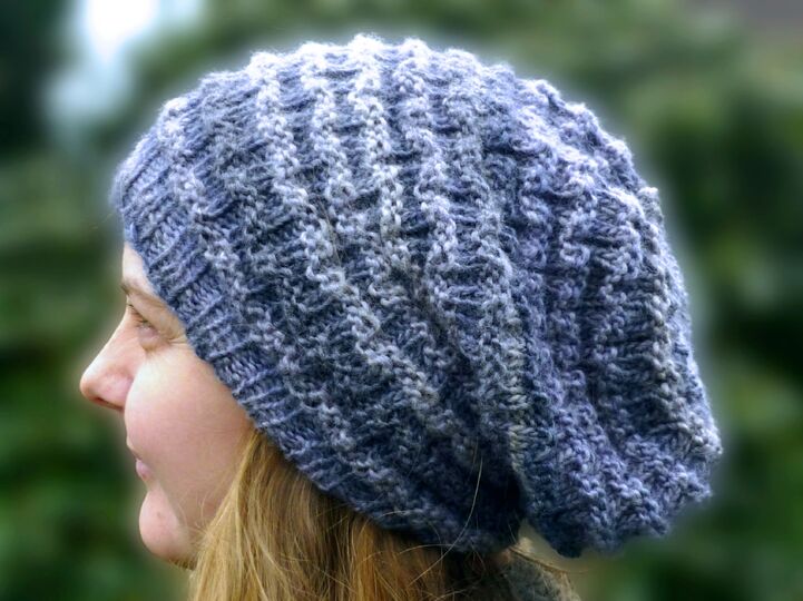 Basketweave Mütze, Beanie, Wendemütze, Korbflechtmuster, Strickanleitung