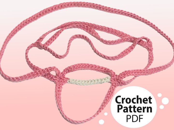 Häkelaleitung Zaumzeug Trense inklusive Mundstück & Zügel für Hobby Horse