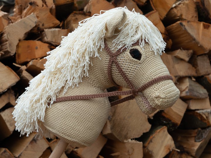 Häkelaleitung Zaumzeug Trense inklusive Mundstück & Zügel für Hobby Horse