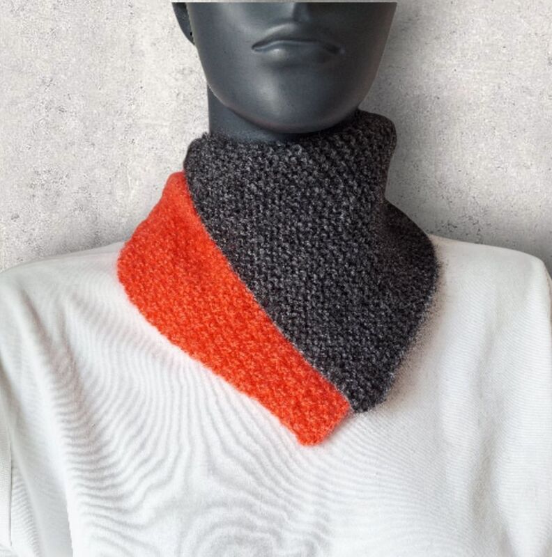 Strickanleitung Schalkragen, Neckwarmer, Kragenschal, Halssocke,   #345 - Bild 20