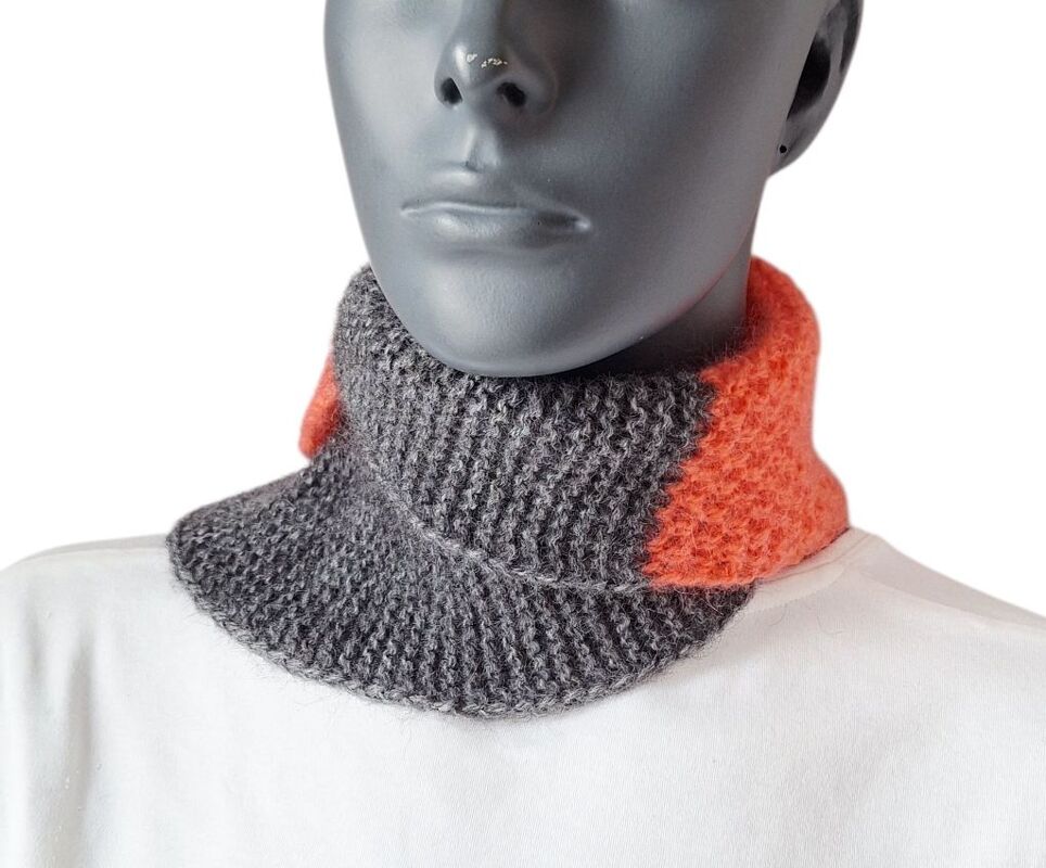 Strickanleitung Schalkragen, Neckwarmer, Kragenschal, Halssocke,   #345 - Bild 6