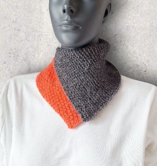 Strickanleitung Schalkragen, Neckwarmer, Kragenschal, Halssocke,   #345