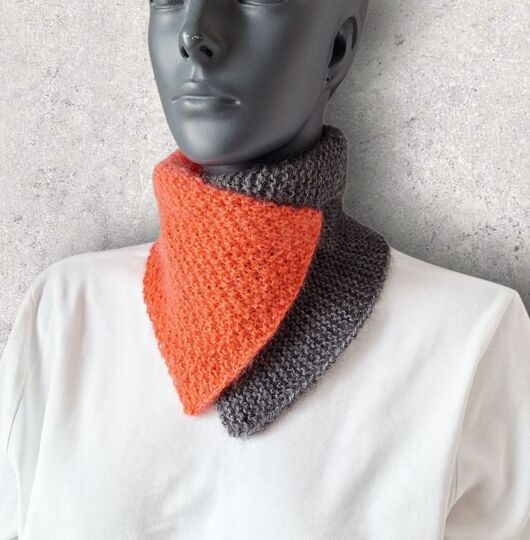 Strickanleitung Schalkragen, Neckwarmer, Kragenschal, Halssocke,   #345