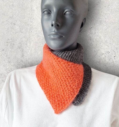 Strickanleitung Schalkragen, Neckwarmer, Kragenschal, Halssocke,   #345
