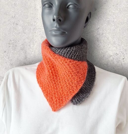 Strickanleitung Schalkragen, Neckwarmer, Kragenschal, Halssocke,   #345