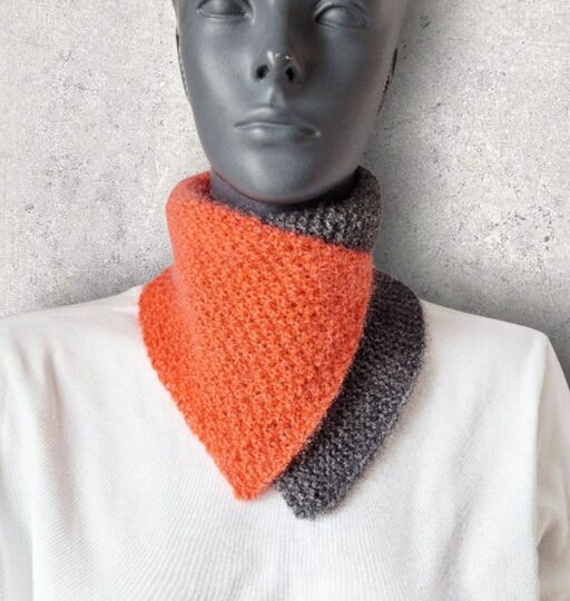 Strickanleitung Schalkragen, Neckwarmer, Kragenschal, Halssocke,   #345