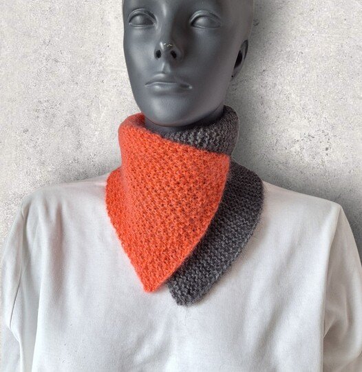 Strickanleitung Schalkragen, Neckwarmer, Kragenschal, Halssocke,   #345