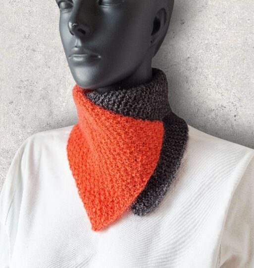 Strickanleitung Schalkragen, Neckwarmer, Kragenschal, Halssocke,   #345
