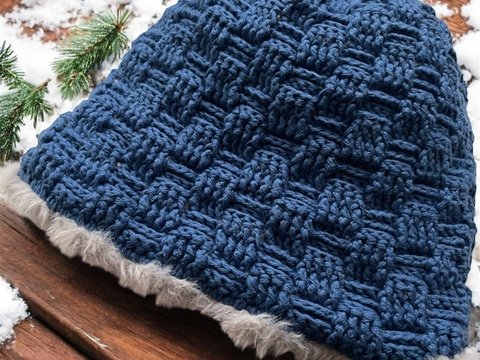 Gefütterte Wintermütze häkeln – mit Flausch innen | Häkelanleitung