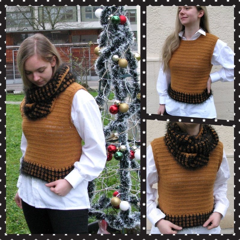 Häkelanleitung  Pullunder mit passenden Loop Franzi - Bild 8