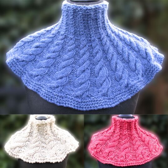 Lebenswege Cowl, Zopfmuster Loop