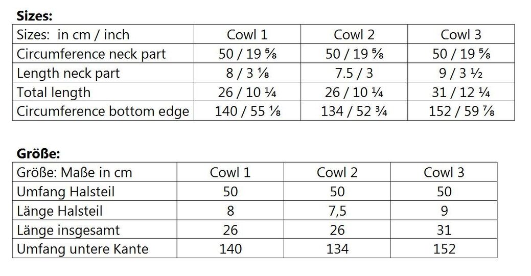 Lebenswege Cowl, Zopfmuster Loop
