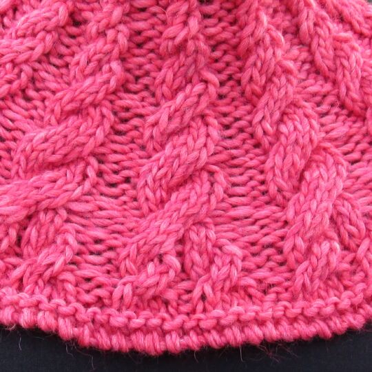 Lebenswege Cowl, Zopfmuster Loop