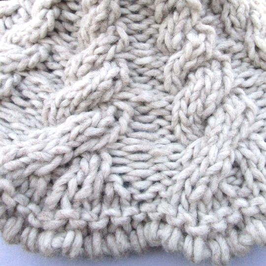 Lebenswege Cowl, Zopfmuster Loop