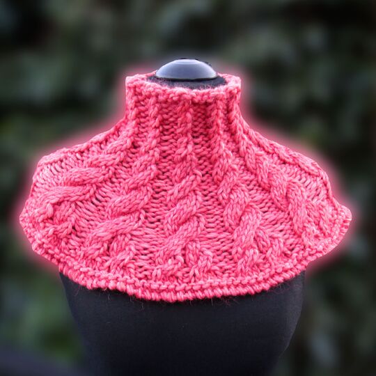 Lebenswege Cowl, Zopfmuster Loop