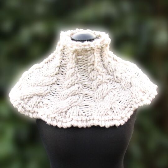 Lebenswege Cowl, Zopfmuster Loop