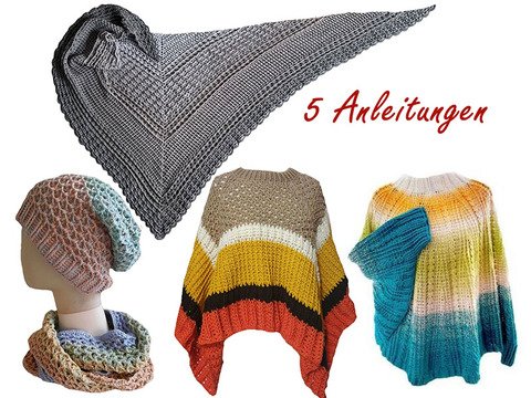 5 Häkelanleitungen Rundumpaket