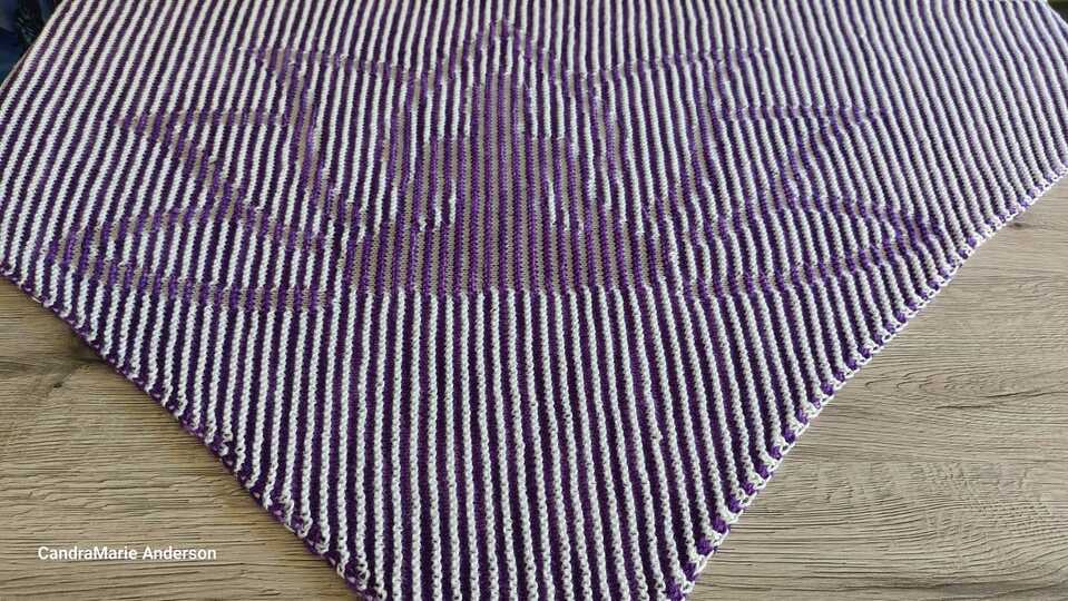 Buddha, Schattenstricken, Illusionsstricken, Motivtuch