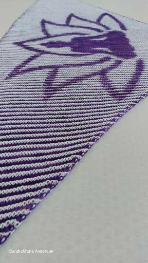 Buddha – Shadow Knitting – Illusion Knitting – Motif Shawl