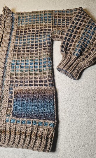 Traum-Jacke tunesisch gehäkelt