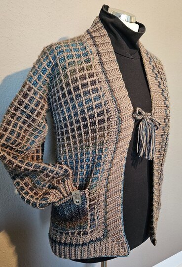 Traum-Jacke tunesisch gehäkelt