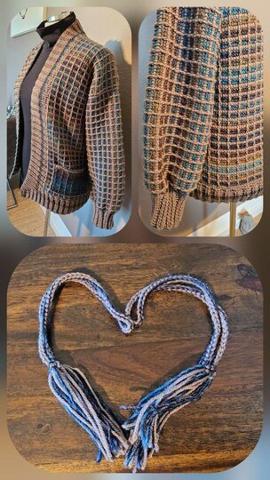 Traum-Jacke tunesisch gehäkelt